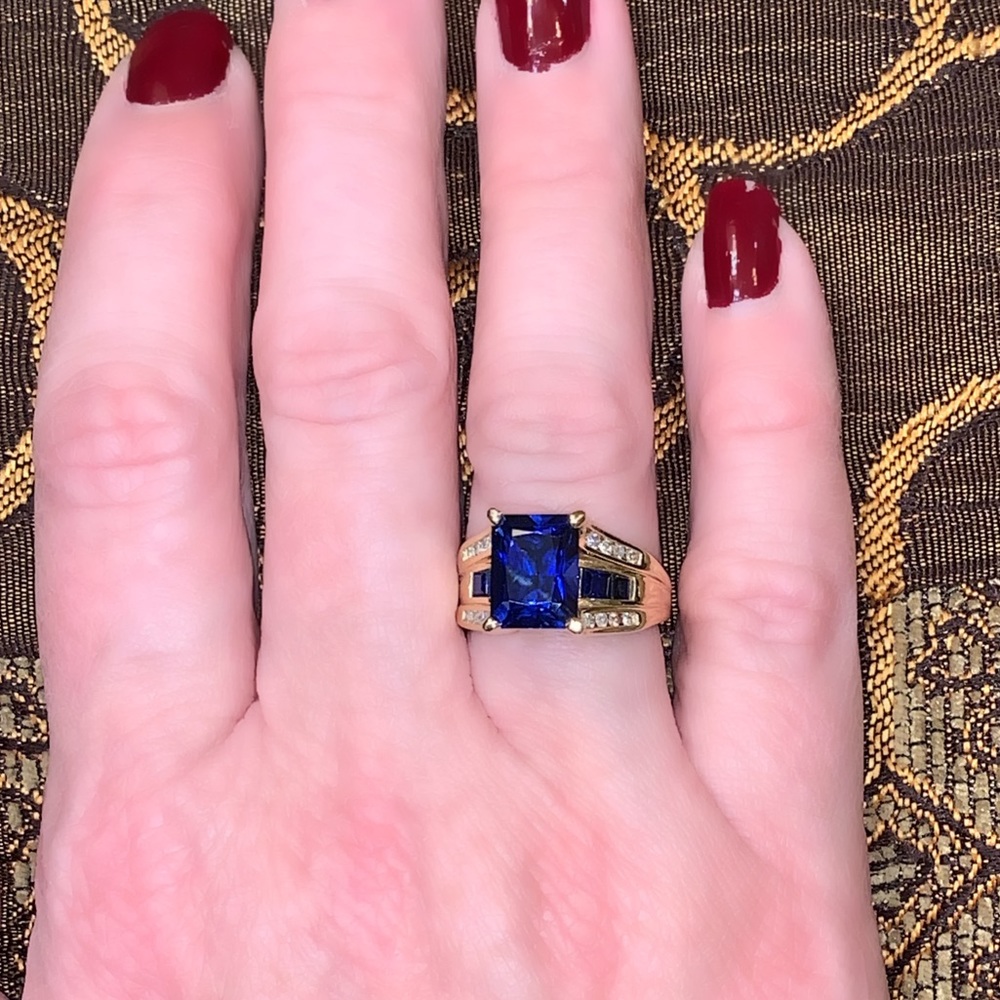 Sapphire and Diamond Ring